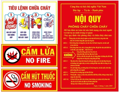 Bộ nội quy tiêu lệnh PCCC